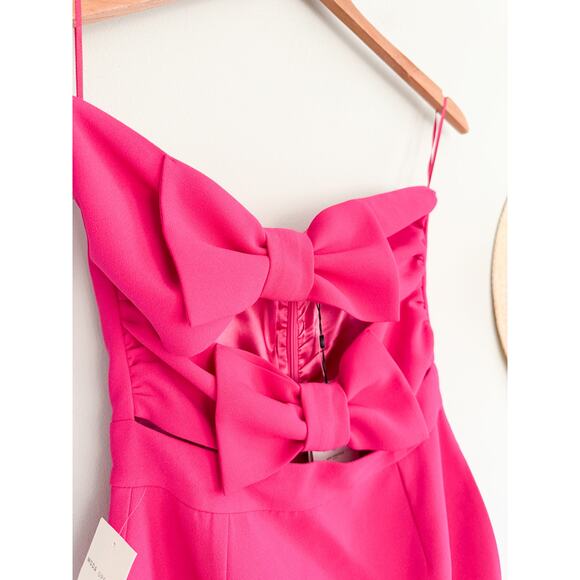 The New Arrivals by Ilkyaz Ozel | NWT Mini Kika Dress in Hot Pink | Sz 38 / US 6 - Picture 3 of 9